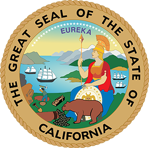 Photo of California official state seal